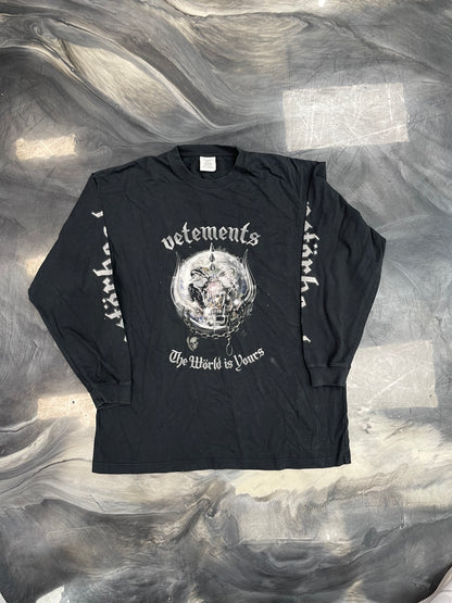 VETEMENTS x Motorhead Long Sleeve World Oversized Tee