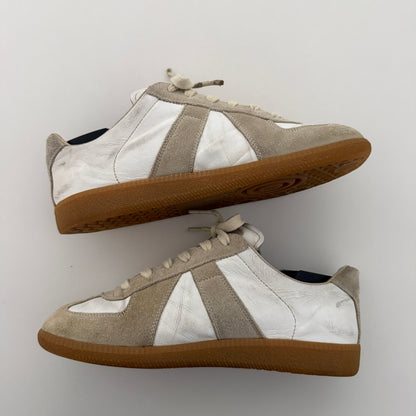 Maison Margiela Replica Leather & Suede Sneakers (Used)(No Box)