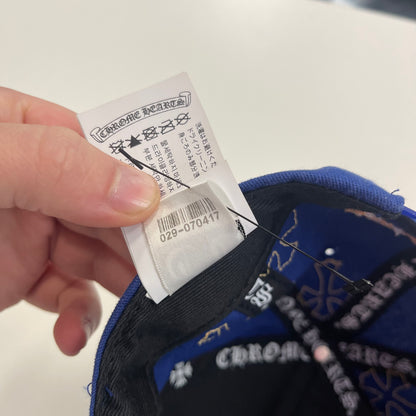 Chrome Hearts Blue/Yellow Cross Patch Baseball Hat
