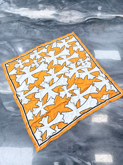 Chrome Hearts Cemetery Silk Scarf Orange