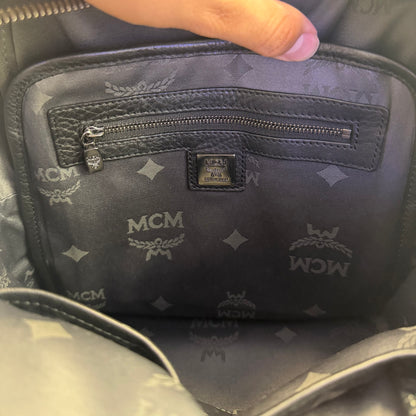 MCM Visetos Studded Dual Stark Backpack