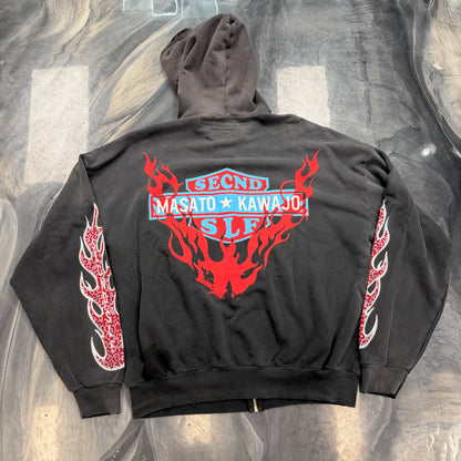 Secnd slf x Masato Masato Kawajo Firestorm Vintage Hoodie