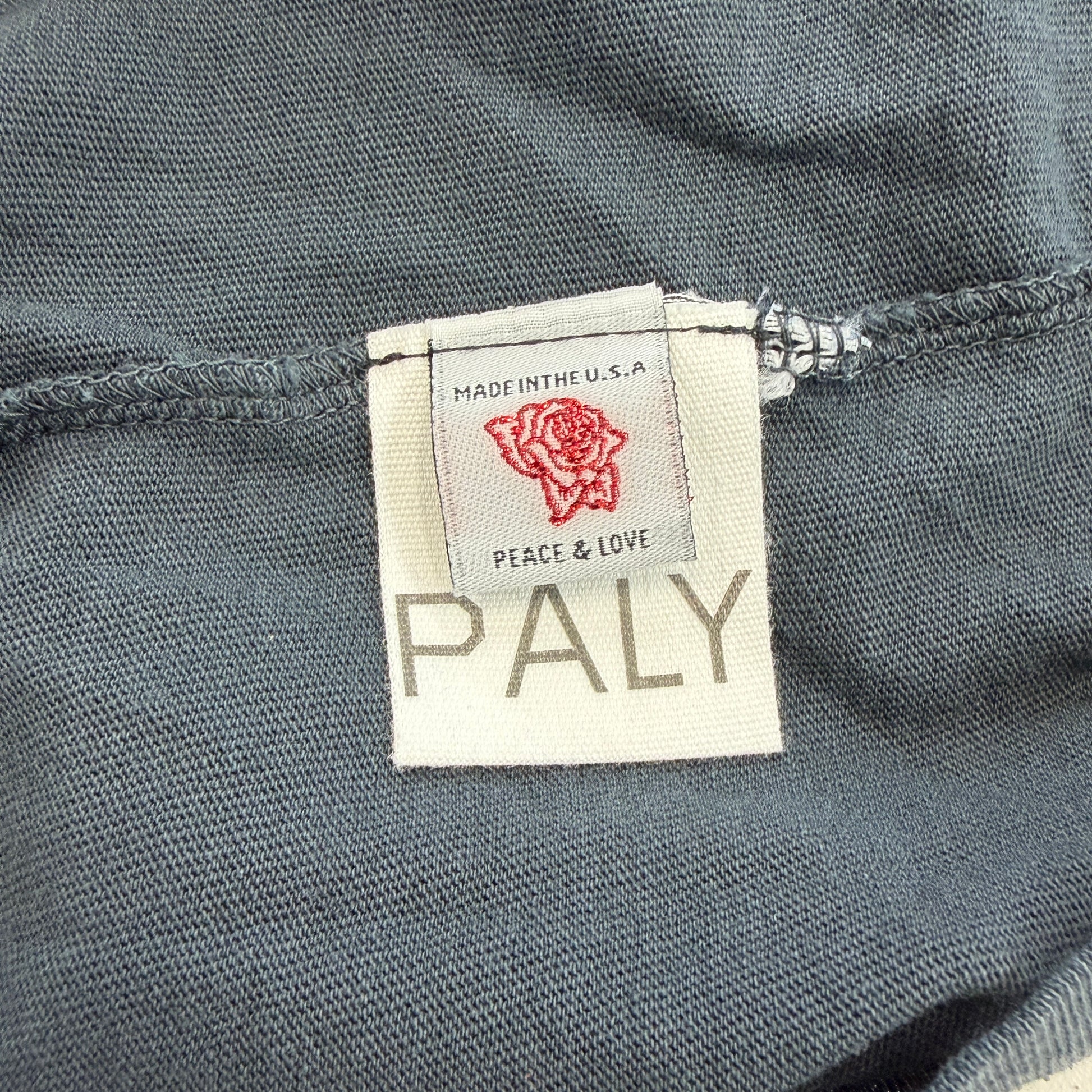 Paly Hollywood Thriller Night Vintage Washed Black Cutoff Tee - view 5