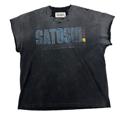 SATOSHI NAKAMOTO "THERE IS SMOKE" CUTOFF TEE