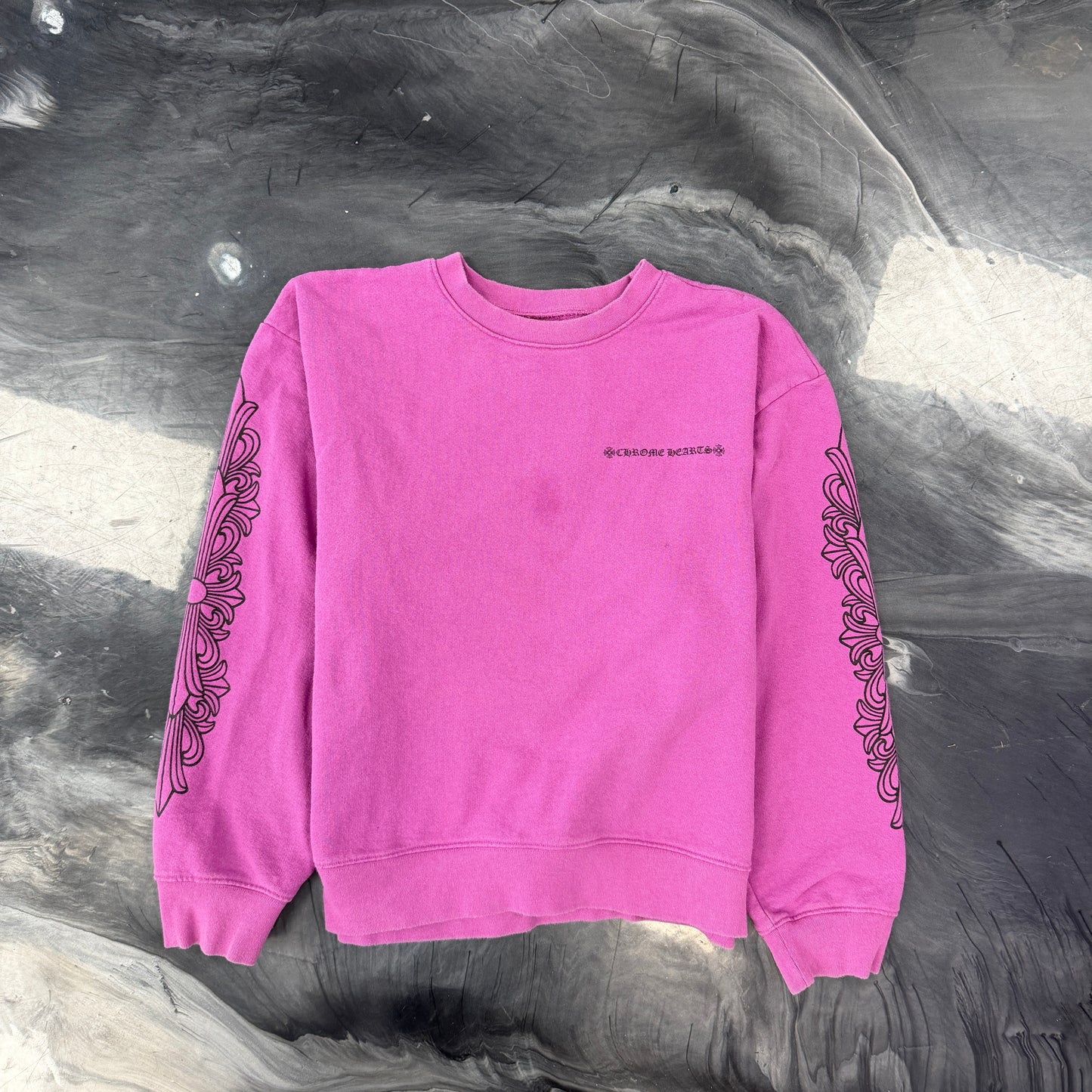 Chrome Hearts Matty Boy Web Purple Crewneck Sweatshirt