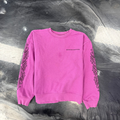 Chrome Hearts Matty Boy Web Purple Crewneck Sweatshirt
