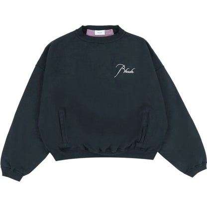 Rhude Panel Crewneck Black