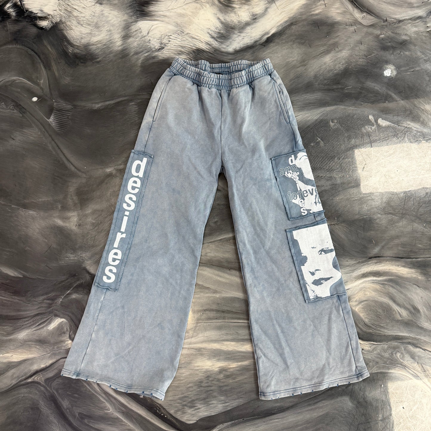 Matière De Désirs Encore Sweatpants Washed Blue