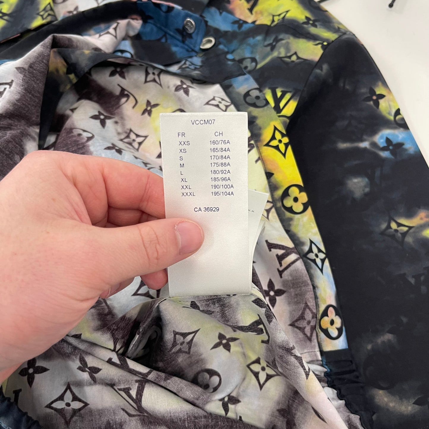 Louis Vuitton Rip Dyed Zip Shirt