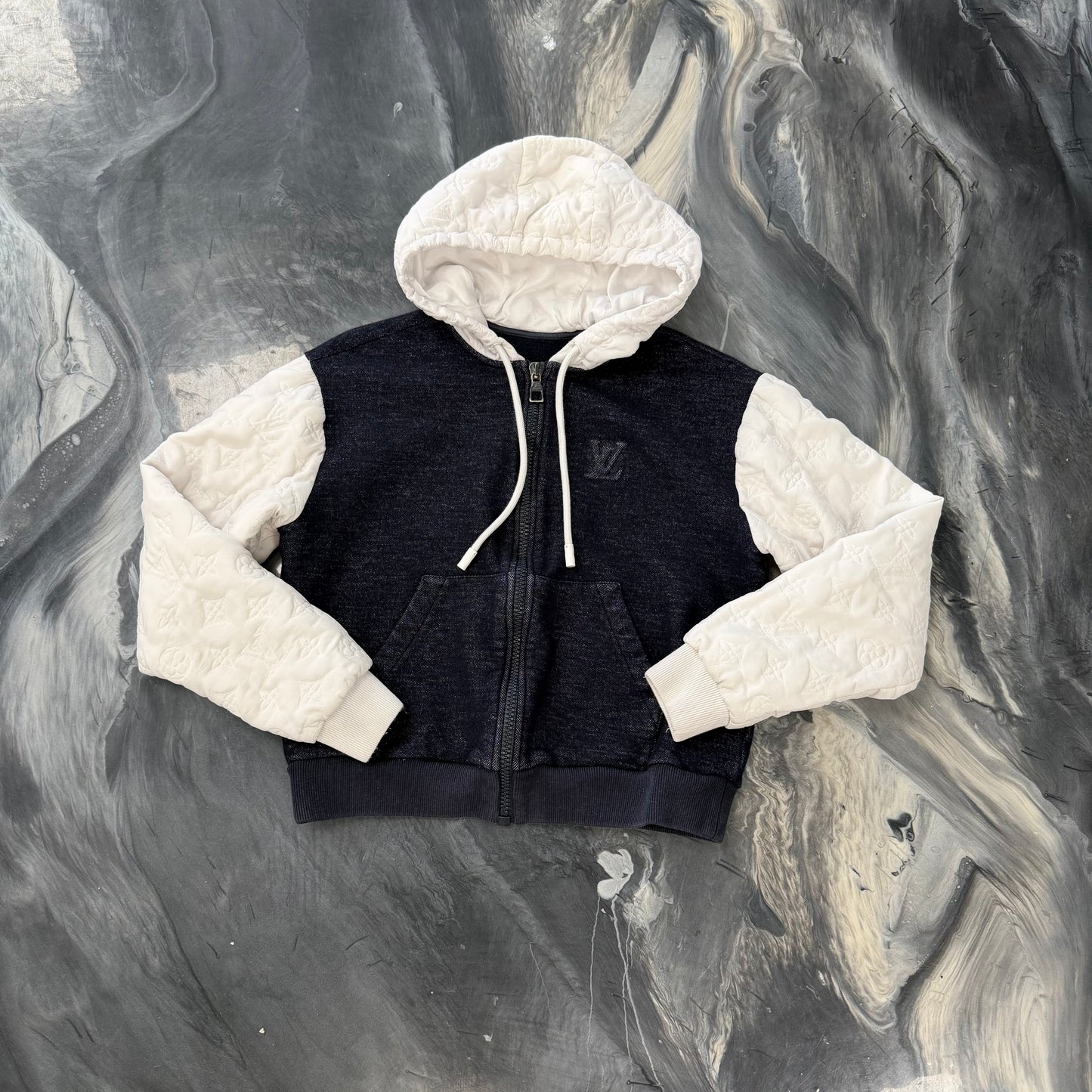 Louis Vuitton Puffer Zip Up Hoodie