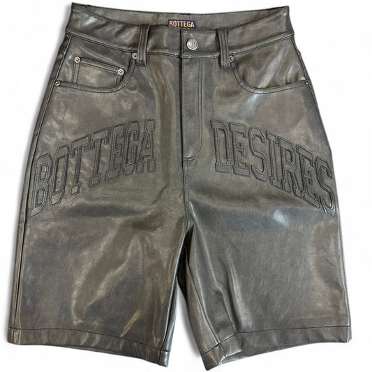 Bottega Desires LEATHER SHORTS