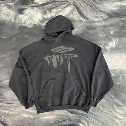 Balenciaga 3B Liquified Hoodie Black