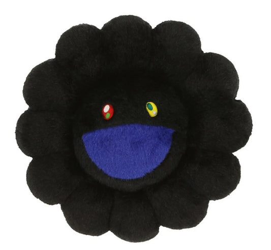 Murakami Flower Pillow Black