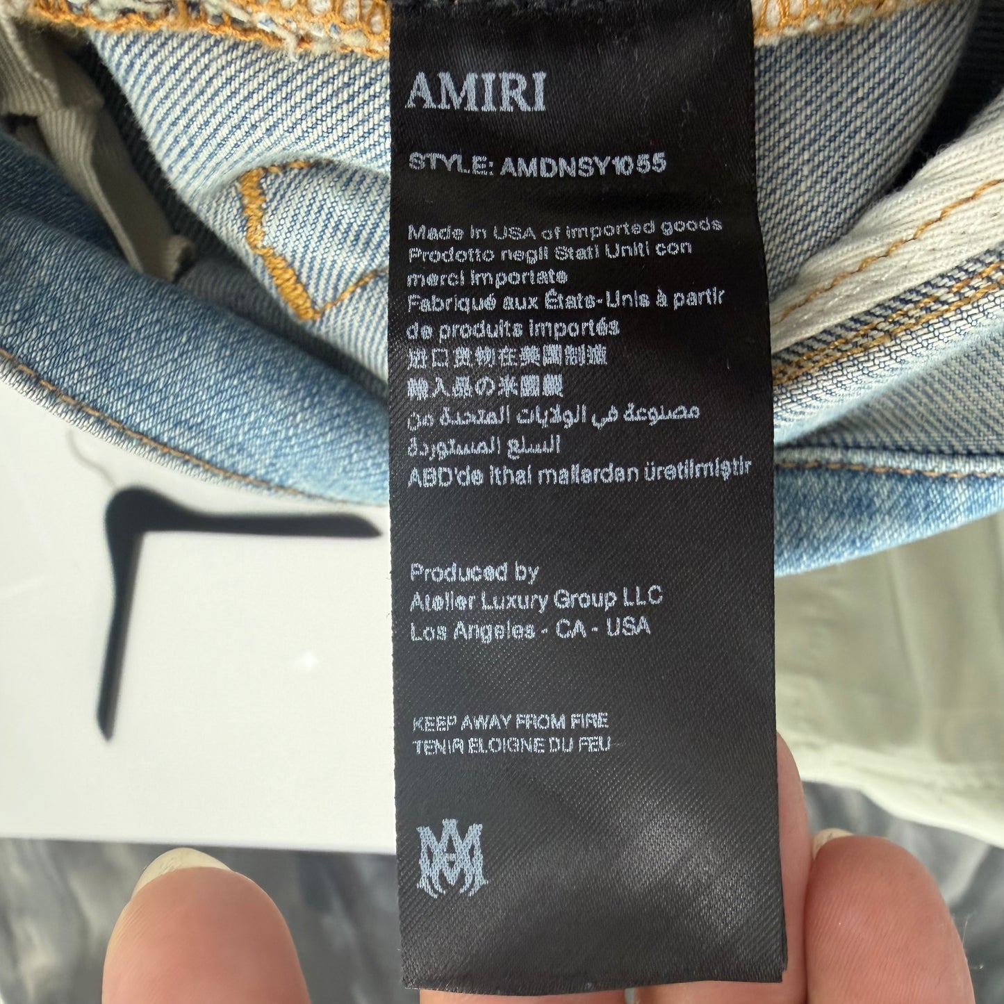 AMIRI MX1 Ultrasuede Jeans