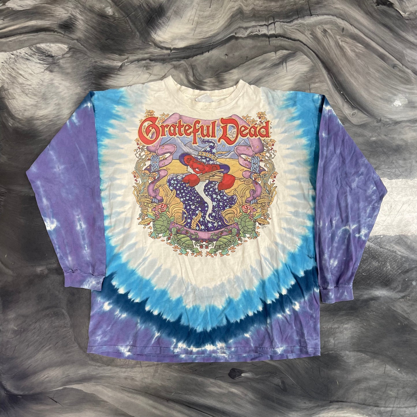 2000 Grateful Dead "Terrapin Moon" Vintage Long-Sleeve Tie-Dye Tee