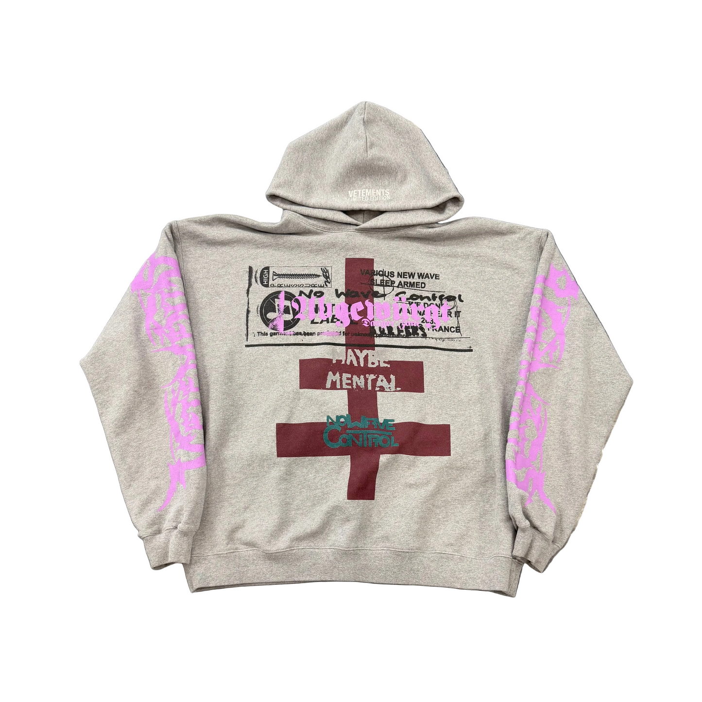Vetements "Maybe Mental" hoodie