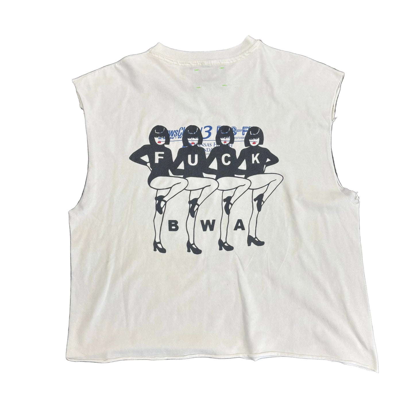 Better With Age "KISS ME YOU IDIOT" Sleeveless Tee