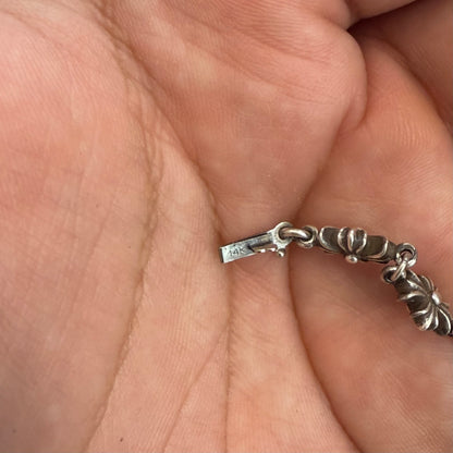 Chrome Hearts Tiny E CH Plus link necklace