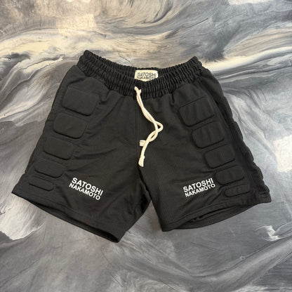 Satoshi Nakamoto Mesh Moto Shorts