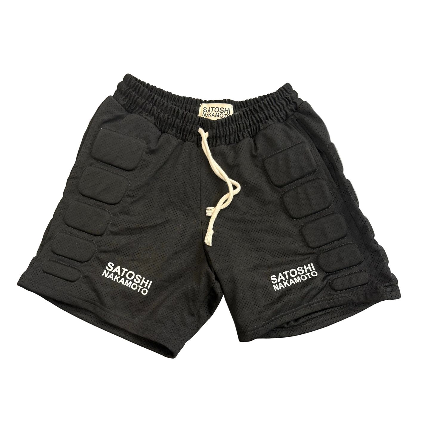 Satoshi Nakamoto Mesh Moto Shorts