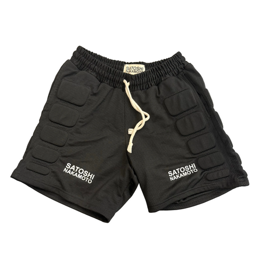 Satoshi Nakamoto Mesh Moto Shorts