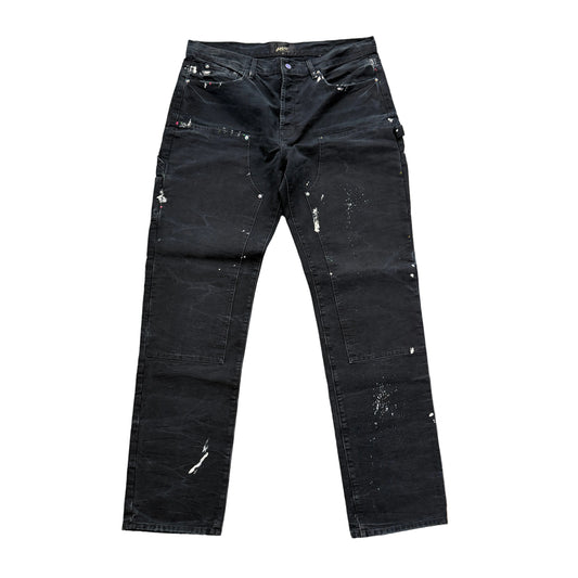 Bossi double knee carpenter pant black