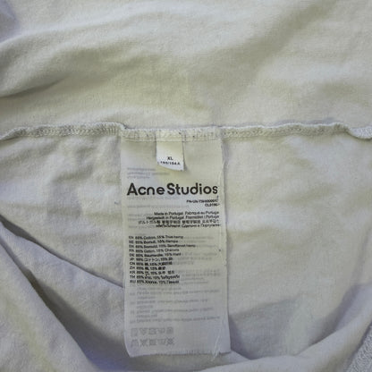 Acne Studios Logo 1996 Distressed Short Sleeve Tee White