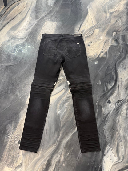Amiri Black Moto Denim