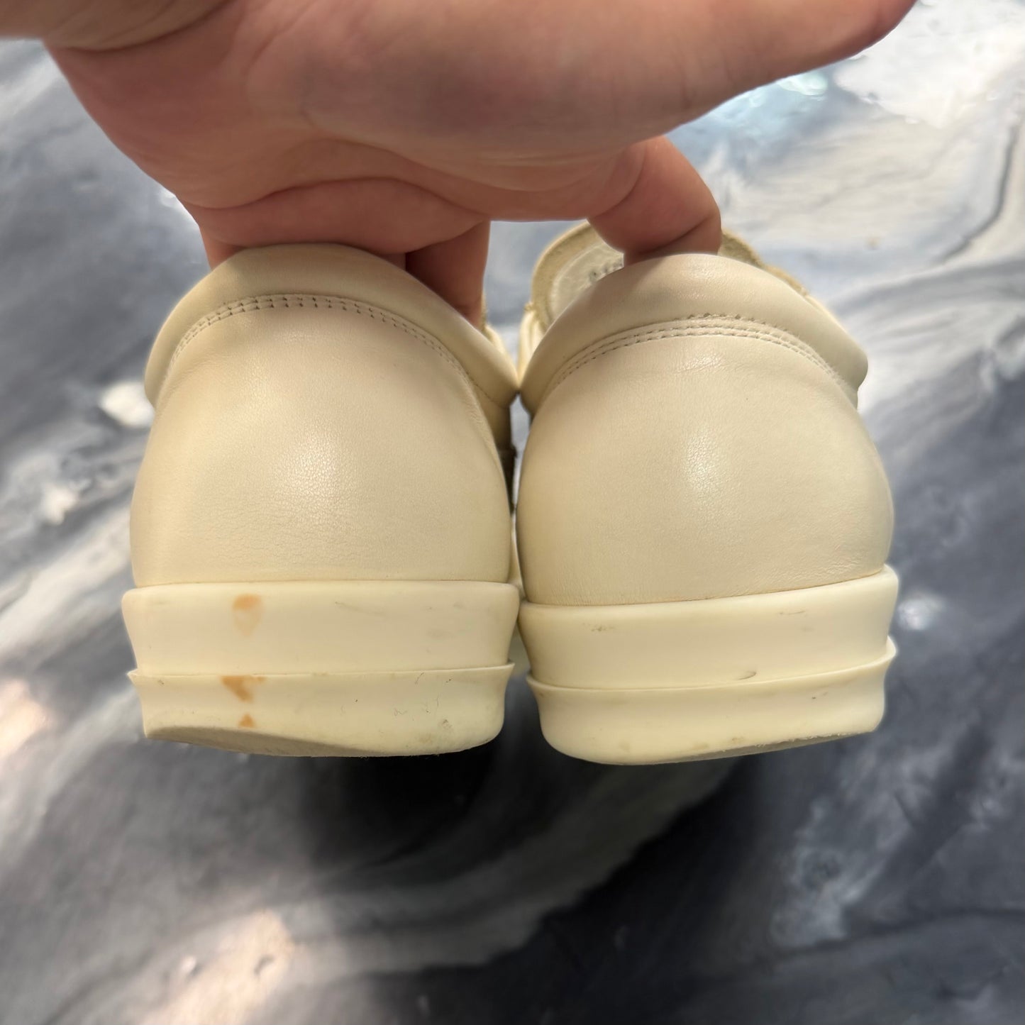 Rick Owens Mainline Vintage Low White (USED NO BOX)