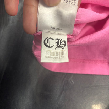 Chrome Hearts Scroll Logo Pocket Tee 'Pink/Blue'
