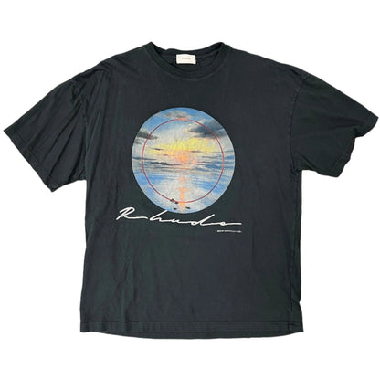 Rhude Sunset Vintage Wash Black Short Sleeve Tee