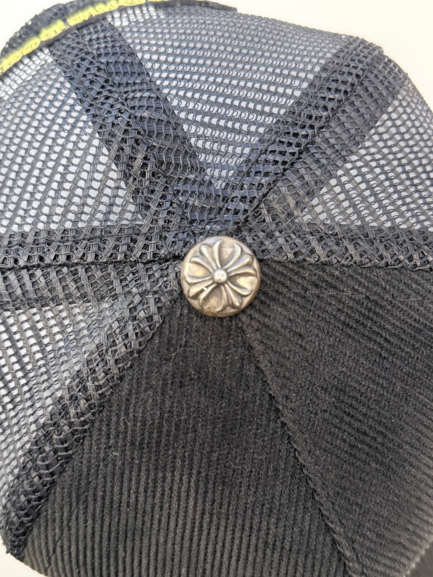 Chrome Hearts Hollywood Corduroy Trucker Hat 'Black/Gold'