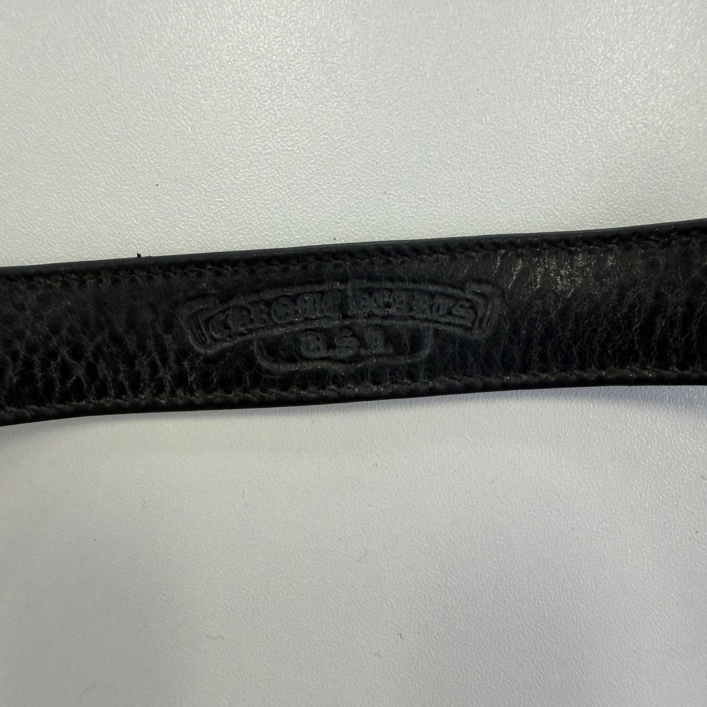 Chrome Hearts Leather Plus Cross Wrap Bracelet