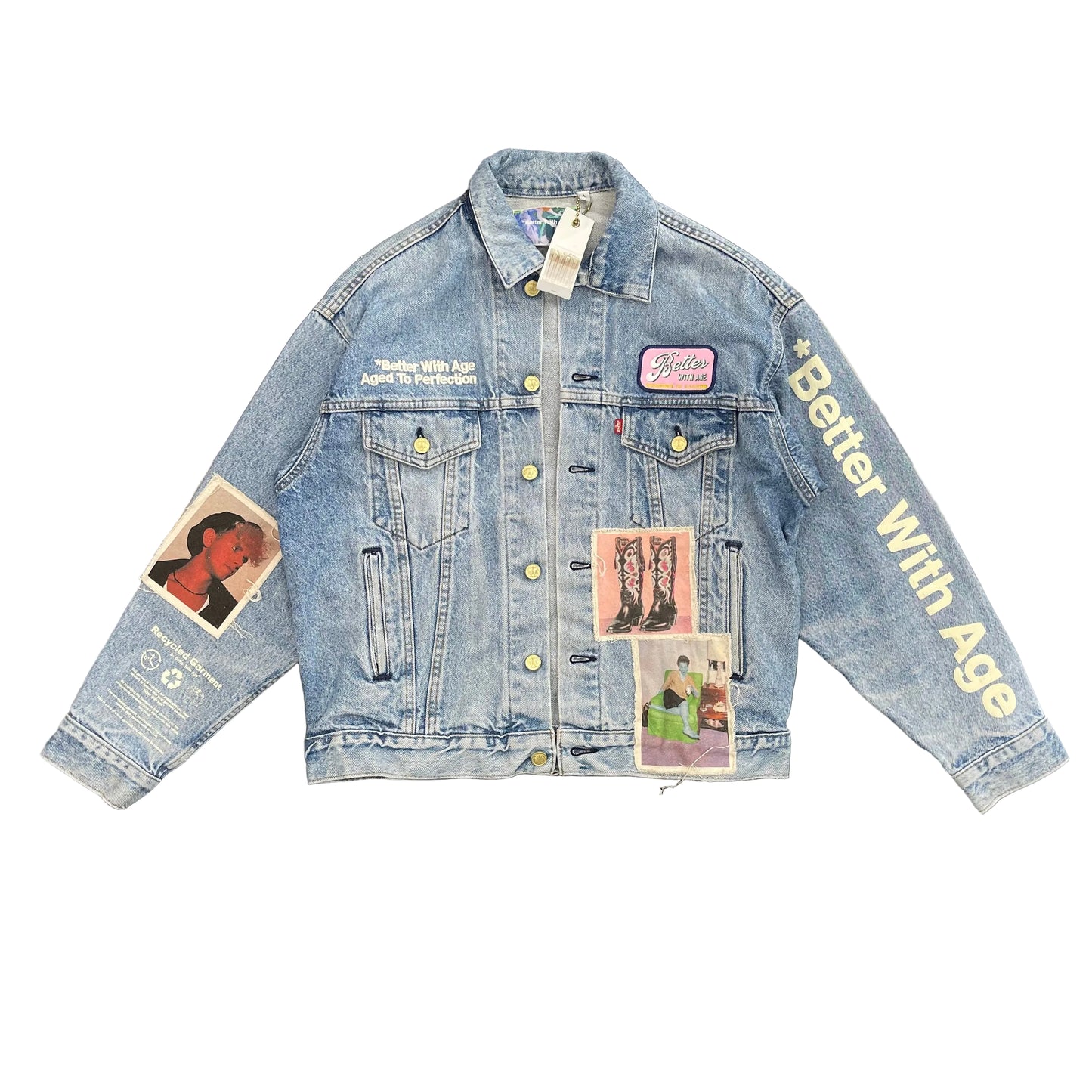 Better With Age Portrait Denim Jacket