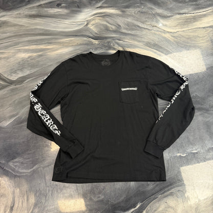 Chrome Hearts Scroll Logo Long sleeve tee