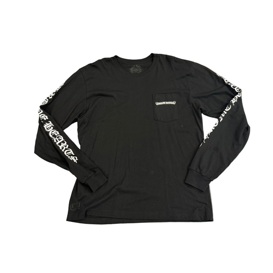 Chrome Hearts Scroll Logo Long sleeve tee
