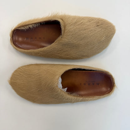 Marni Fussbet Sabot Mule Biege (USED NO BOX)
