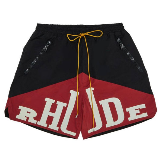 Rhude Yachting Short Black/ Maroon'