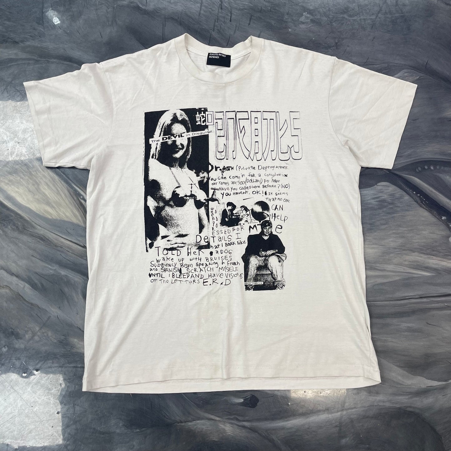 Enfants Riches Déprimés Devil In Disguise T-Shirt 'Faded White'