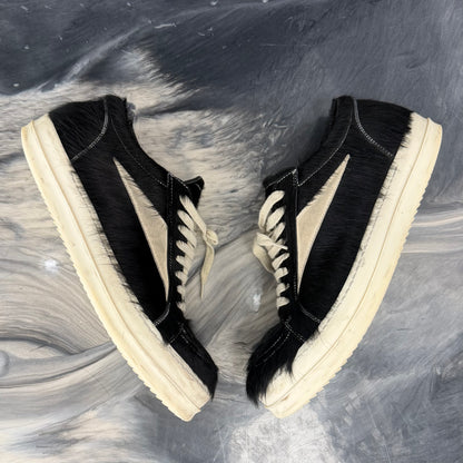 Rick Owens Pony Hair Lido Vintage Low (USED NO BOX)