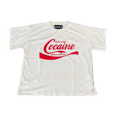 HWP Girls Love Coca*ne White Tee