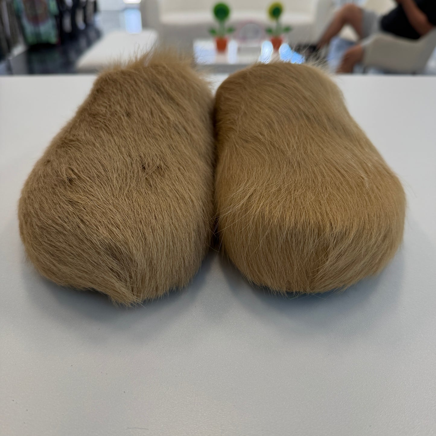 Marni Fussbet Sabot Mule Biege (USED NO BOX)