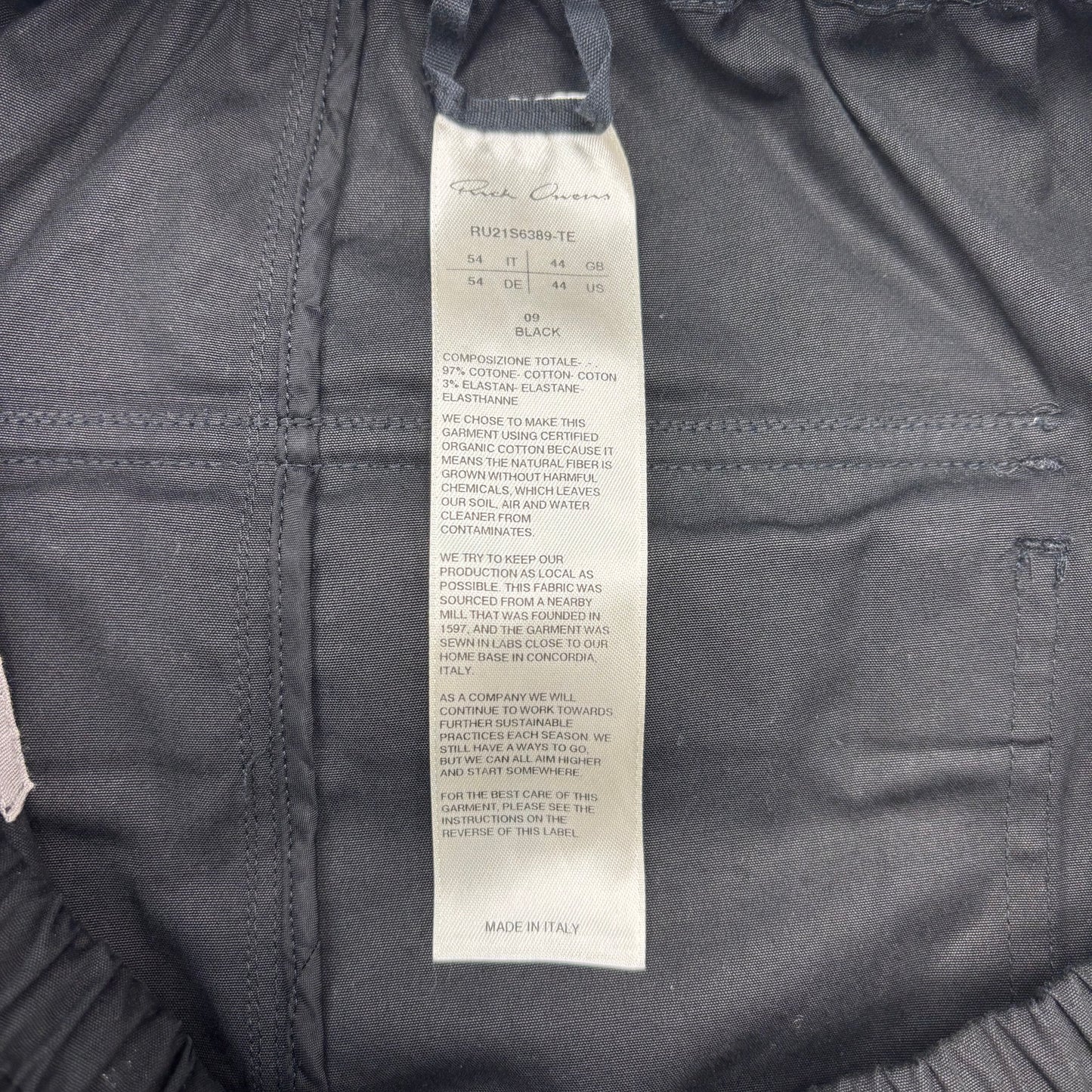 Rick Owens Cargo Pods Shorts Black
