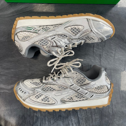 Bottega Veneta Orbit Sneaker White Silver (USED)