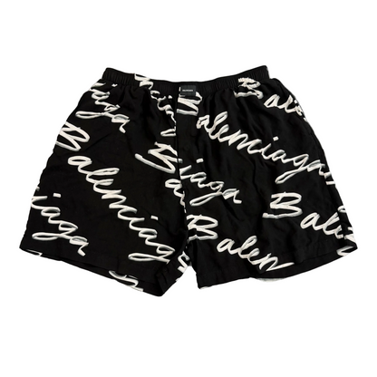 Balenciaga Scribble Logo Shorts