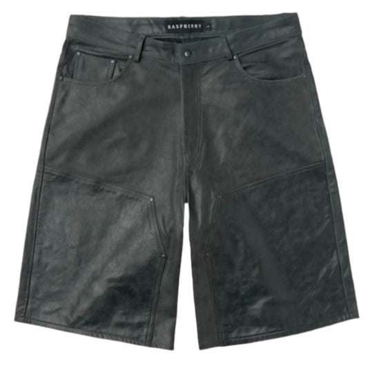 GV Gallery Black Leather Shorts