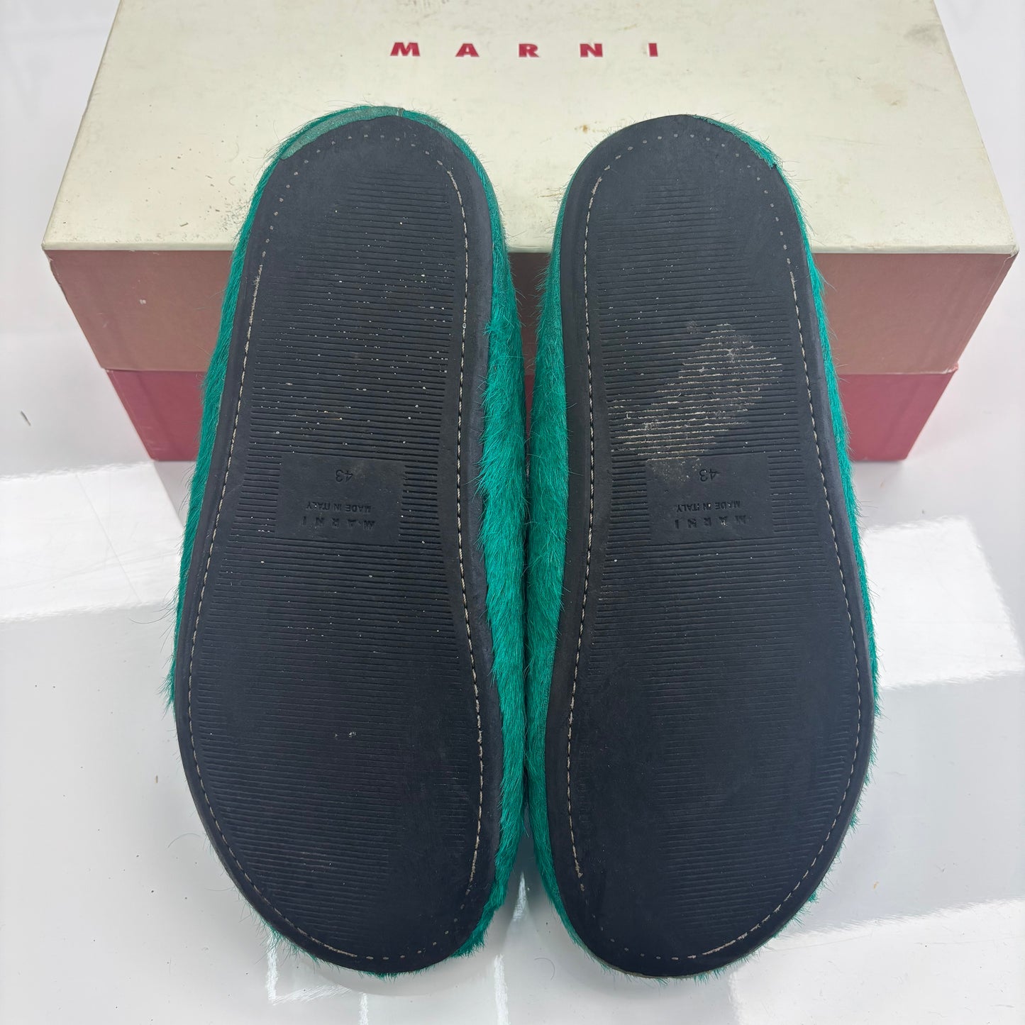 Marni Fussbett Sabot Slipper "North Sea” (USED)