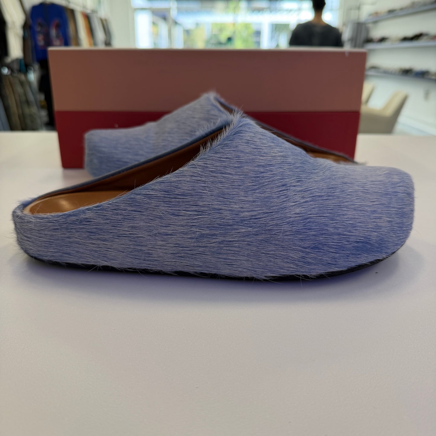 Marni Fussbett Sabot Mules Blonde Blue (USED)