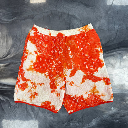 Louis Vuitton Monogram Bandana Nylon Shorts Orange/White