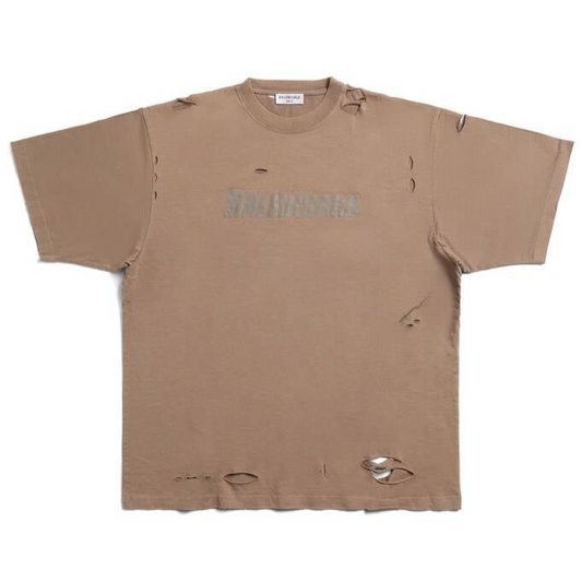 Balenciaga Destroyed Caps T-Shirt